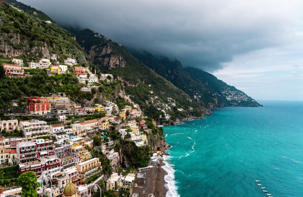 Kaart Italië Amalfi kust: dorpen op de kaart
